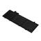A rectangular laptop battery in black, shown against a white background.