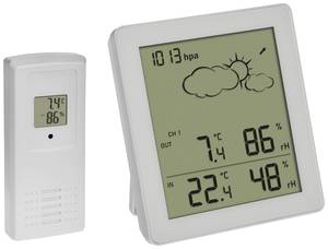 TFA Dostmann Funk-Wetterstation CLEAR 35.1168.02 Wireless digital weather station Forecasts for 12 to 24 hours Max. number of sensors 3