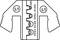 "L1" markings on both sides. Central cross-section shows cable cross-sectional sizes: 0.5-1.0 mm², 1.5-2.5 mm².