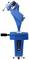 A blue table vice with an adjustable articulated arm. Suitable for securing objects during machining or workshop work.