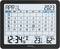 Digital calendar with monthly view for April 2023, weather data below: Temperature 23.6 degrees Celsius, humidity 62%.