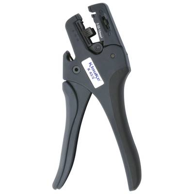 A blue wire stripping pliers by Klauke, Model K 431 with adjustable cutting range. Tool for electrical work.