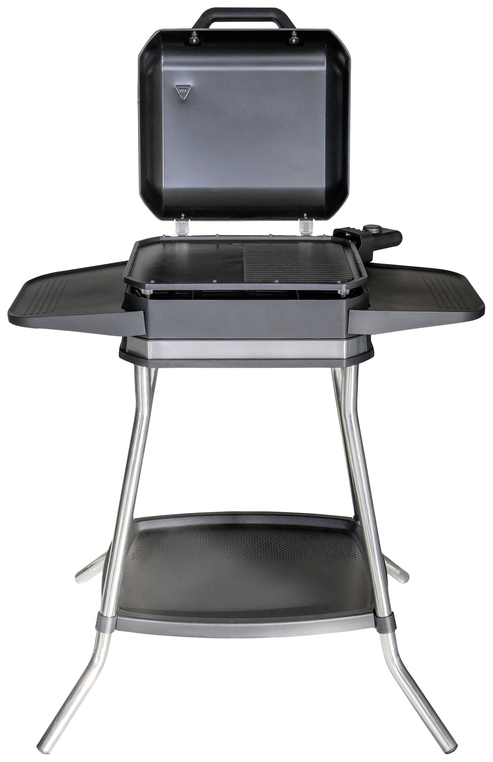 Unold Jimmy Table Free-standing barbecue with wind protection, Overheat protection, Indicator light, stepless thermostat Black