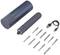 'Electric screwdriver set with attachments and charging cable, suitable for versatile screwdriving tasks.'
