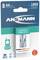 Ansmann Packaging: Contains rechargeable AA batteries, suitable for DECT cordless phones. 1.2V, 1800 type, 1600 mAh minimum.