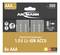 Eight rechargeable AAA 1.5V lithium-ion batteries with USB-C cable, capacity 500 mAh, 2-year warranty, Ansmann brand.