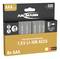 'Eight AAA rechargeable lithium-ion batteries, Ansmann brand, 1.5V, with USB-C cable, 2-year guarantee, Type 500, 400mAh minimum.'