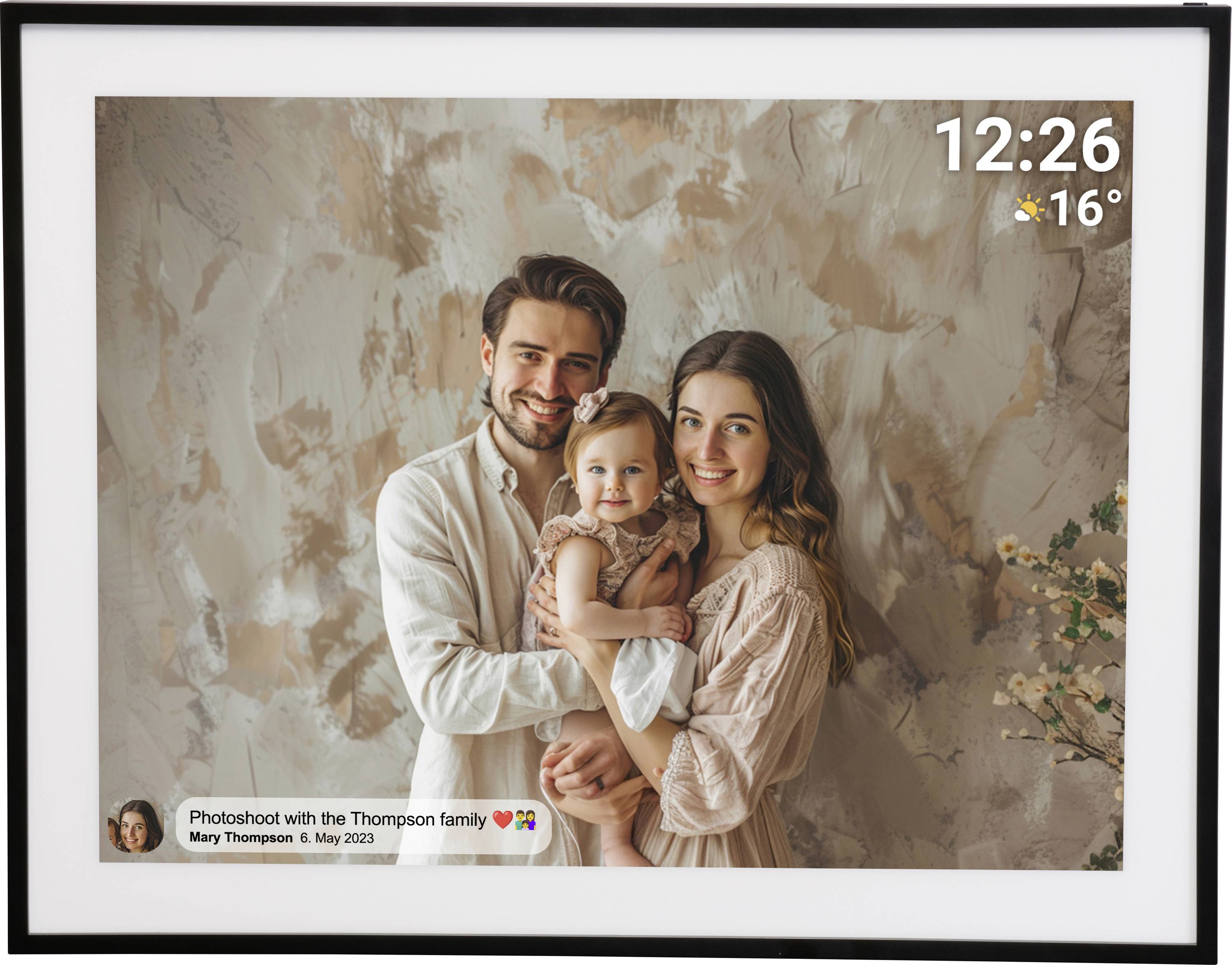 Denver PFF1970 Digital Wi-Fi photo frame 48.3 cm 19 inch EEC: E (A - G) 1280 x 720 Pixel 32 GB Black
