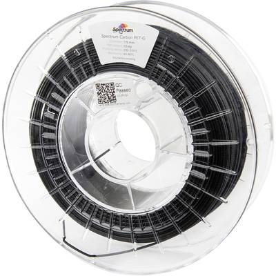 Spectrum Filaments 80467 PET-G Carbon Filament PETG Compound Carbonfibre reinforced, Matt 1.75 mm 500 g Black, Carbon 1