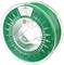 Green 3D printer filament spool by Spectrum AGA 75, label with product details and QR code visible, checked and approved.