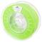 A reel of neon-green PLA 3D printing material from Spectrum Premium, on a transparent plastic spool body. Ideal for 3D printers.