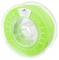 Green PLA 3D printer filament reel from Spectrum, transparently spooled, label shows product information.