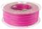 A reel of pink filament, typically used for 3D printers. The reel is transparent, allowing the wound thread to be visible.