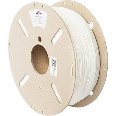 Spool of white PLA 3D printer filament.