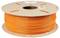 A large reel with an orange cable, wound on a wooden spool core, designed for industrial or craft applications.