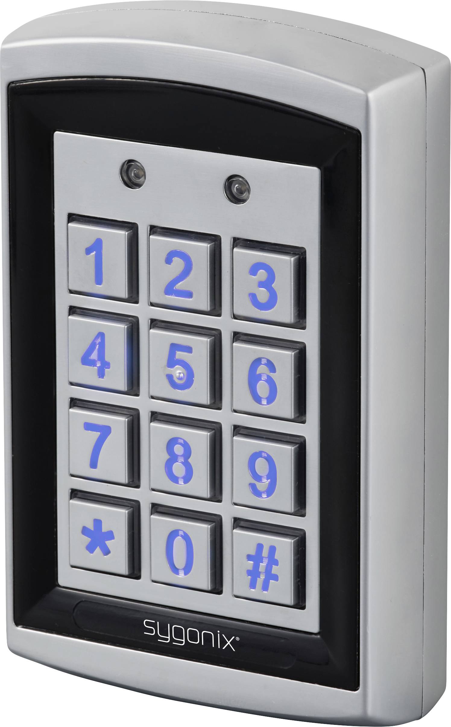 Sygonix SY-6428612 RFID keypad Surface-mount 12 V DC/AC, 24 V DC/AC IP66 + backlit keypad