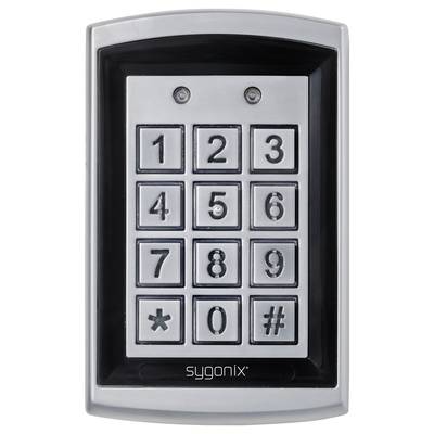 Metallic keypad with twelve keys in three columns, numbered from 1 to 9, with '*' and '#' at the bottom, brand 'sygonix'.