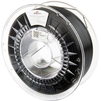 Spectrum Filaments 80473 PET-G Premium Filament PETG chemical-resistant, shatter-proof 1.75 mm 1000 g Transparent, Black