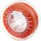 A spool of orange 3D printer filament made from PETG, brand name 'Spectrum Premium PETG'. The material is transparent.