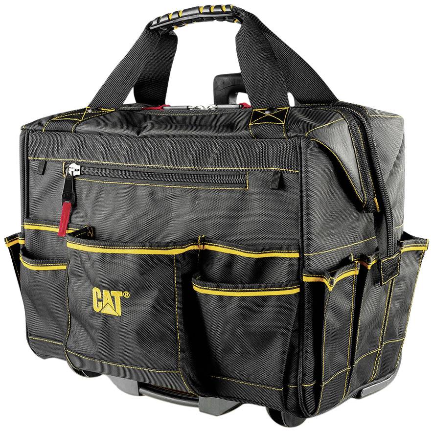 CAT Rolling Tool Bag (L x W x H) - 470 x 280 x 420 mm (no tools included) 980198N Wheeled tool bag (empty) (L x W x H) 470 x 280 x 420 mm