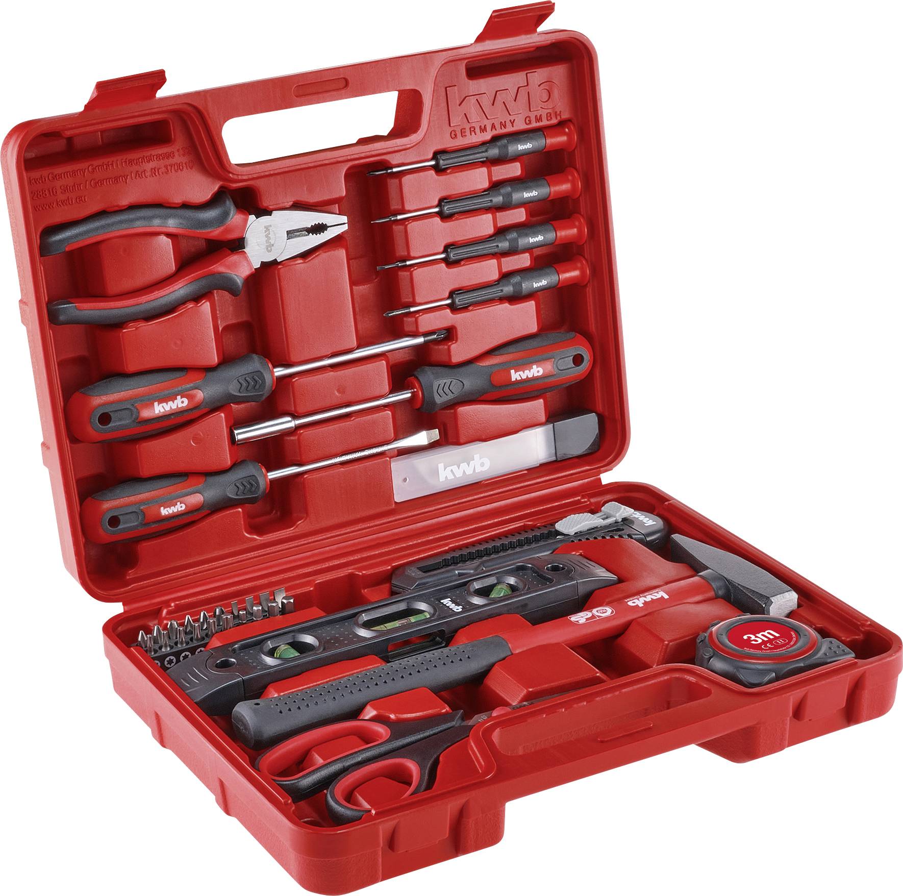 kwb 370610 Tool box (+ tools) 35-piece (W x H x D) 31.5 x 24 x 8.3 cm