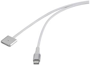 Renkforce USB charging cable  USB-C®, Magsafe 3 2.00 m White magnetic electrical connector RF-6437916