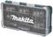 A transparent plastic case with a 'Makita' logo contains various socket wrench inserts in different sizes.