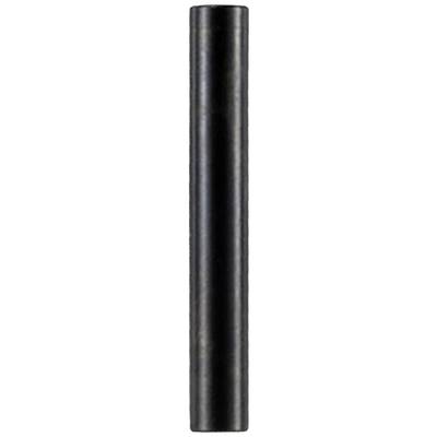 A black metal cylinder, standing vertically. No visible details or markings.
