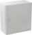 Metal cabinet with a lock on the front, used for securely storing items or documents.