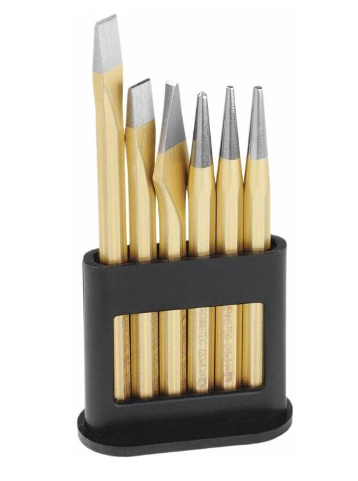 Rennsteig Werkzeuge R421 000 09 Werkzeugsatz im Kunststoffhalter Chisel set 6-piece 11 mm Double square shaft 1 Set
