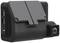 Black dashcam with a compact design. Side connections for DC-IN and AV-IN. Lens unit on the right.