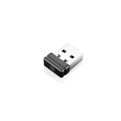 A small USB dongle with a black plastic casing, suitable for wireless connections.
