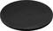 Black rotating platform with non-slip surface, suitable for presentations or product photography.