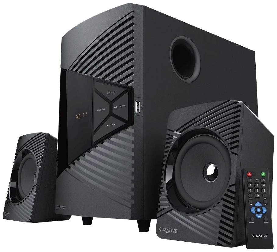 Creative SBS E2500 2.1 Bluetooth 2.1 PC speaker Bluetooth®, Corded, Digital 60 W Black