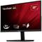 22-inch ViewSonic monitor with 1 ms response time, 100 Hz refresh rate and SuperClear technology, black bezel.