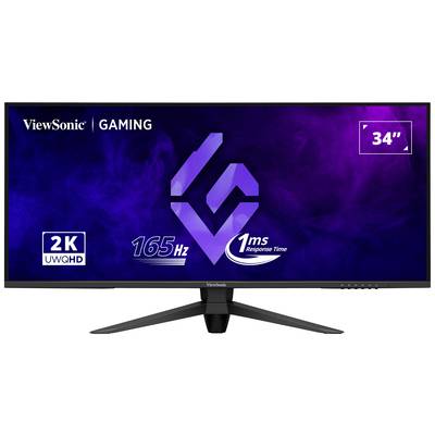 Wider gaming monitor from ViewSonic with a screen size of 34 inches. Offers 2K UWQHD resolution, 165 Hz and 1 ms response time.
