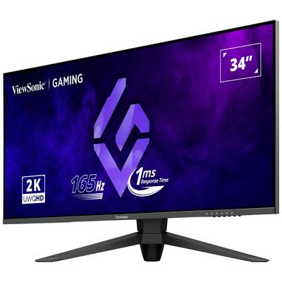 A 34-inch gaming monitor from ViewSonic with 2K UWQHD resolution, 165Hz refresh rate and a 1ms response time.