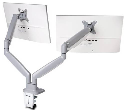Kensington K55471EU 2x Monitor desk mount 33,0 cm (13) - 81,3 cm (32) Silver Rotatable, Tiltable