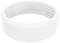 A white, round plastic ring with internal grooves, likely a component or accessory for a technical or mechanical device.