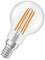 Light bulb with E27 bayonet cap and illuminating filaments that correspond to modern, energy-efficient design.