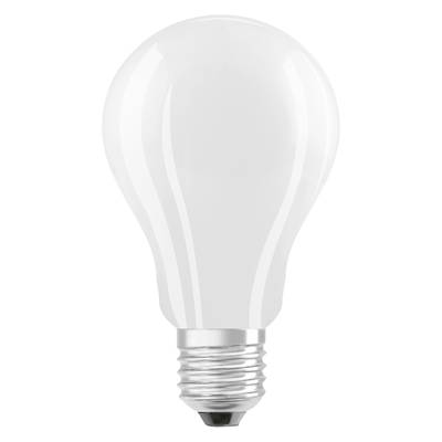 A light bulb in standard form with a silver base, against a white background. Symbolises idea or invention.