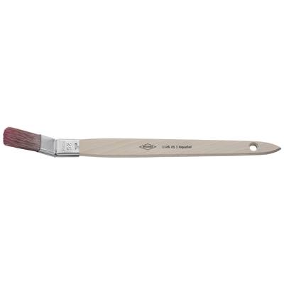 Wooden-handle brush with red bristles and a round metal ferrule. '12 935/I aquad' is printed on the handle.