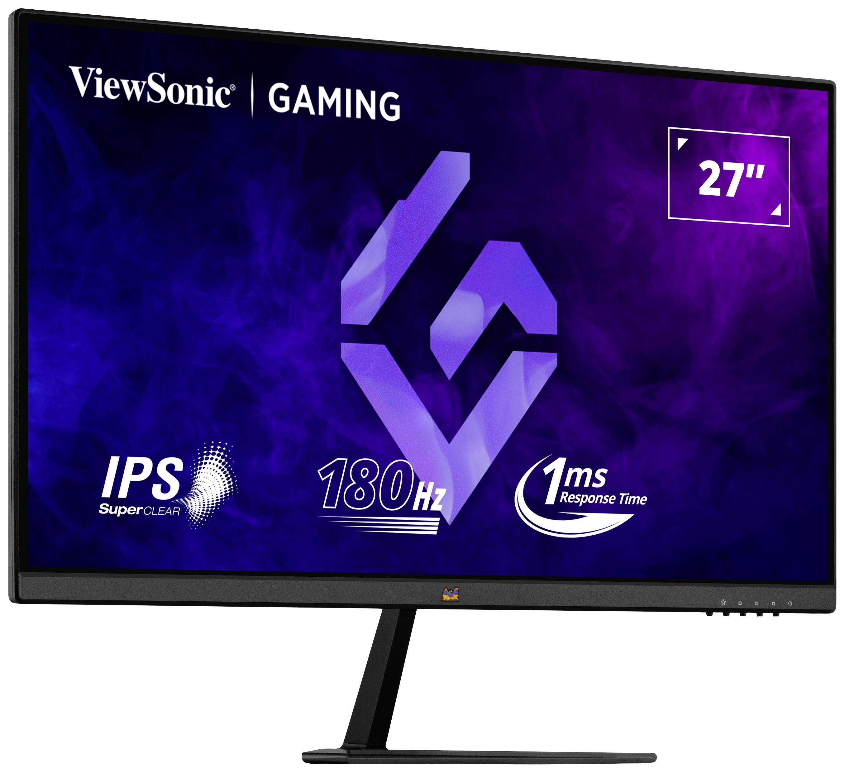 A 27-inch gaming monitor from ViewSonic with IPS technology, 180Hz refresh rate and 1ms response time.