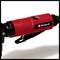 A red, handheld tool by Einhell with a black handle, suitable for a variety of tasks, set against a white background.