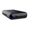 Black power bank with LED display and various ports, including USB and USB-C. Suitable for charging electronic devices.