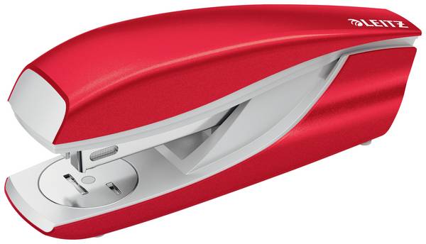 Leitz 55022026 Stapler Red/white Stapling capacity: 30 sheets (80 g/m²)