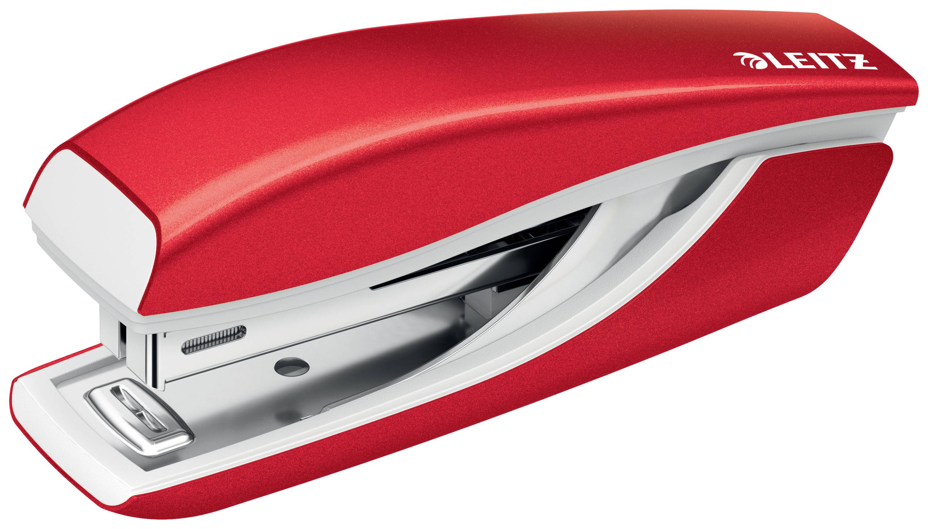 Leitz 55281026 Stapler Red/white Stapling capacity: 10 sheetss (80 g/m²)
