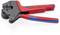 Red and blue Knipex crimping pliers with inscription '4.0-10.0 mm²/AWG 12-8'.