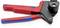 Red and blue hand tools used for male/female punching. Suitable for precise cutting work in industry.