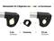 'Frame holder for U-bolt pipes' shows 3 cm diameter + insertion ring results in 2.5 cm diameter.